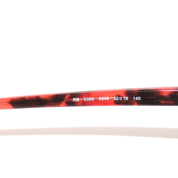 Ray Ban 5366 5948 52 Havana Opal red Eyeglasses Rayban